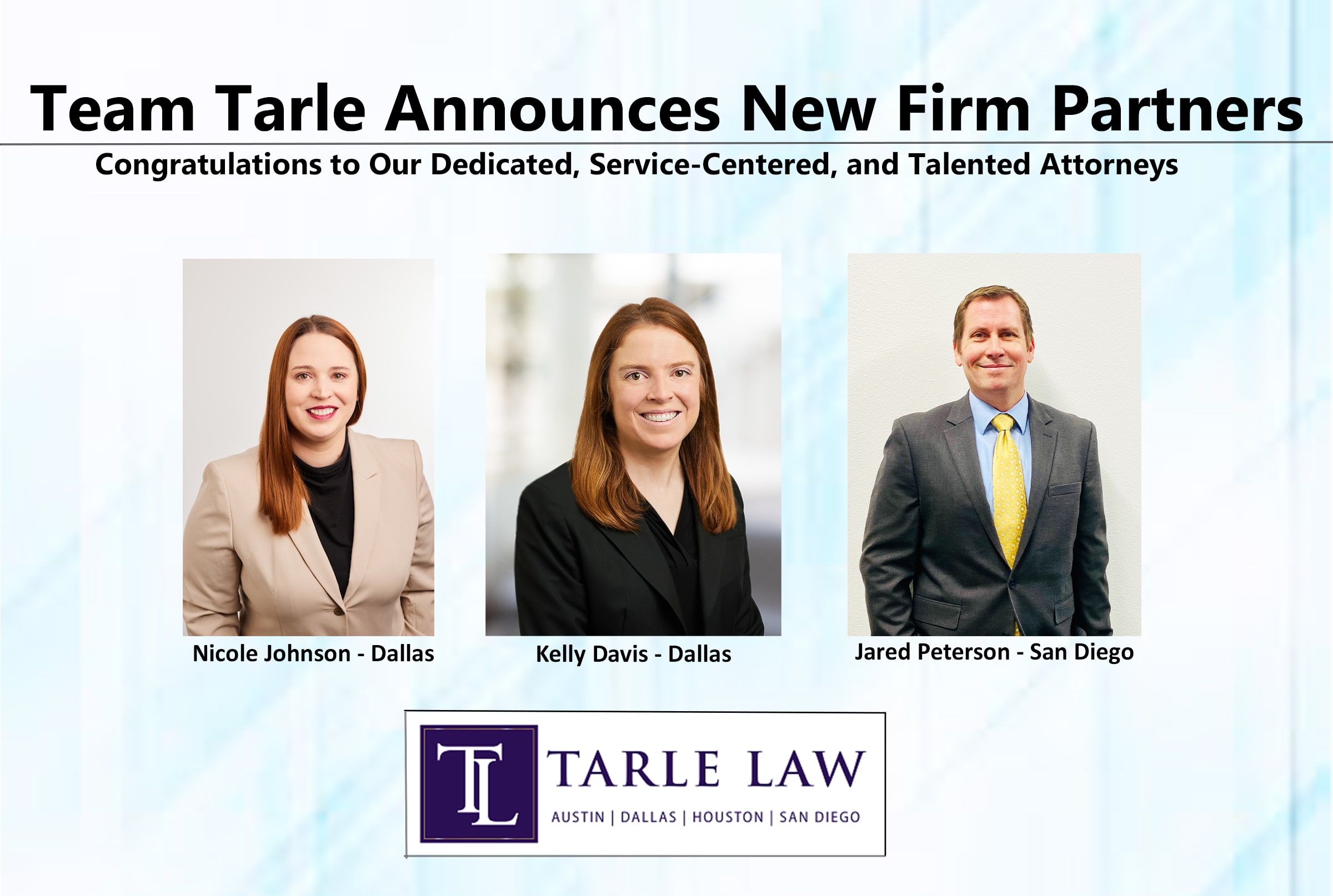 team tarle announces new partners